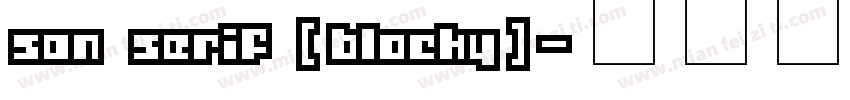san serif (blocky)字体转换